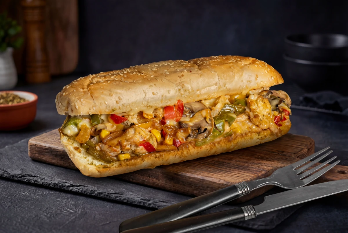 Signature chicken fajita sandwich